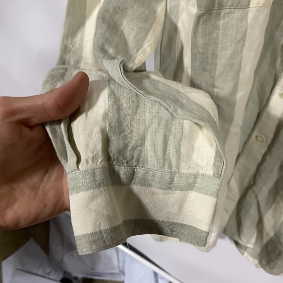 Perry Ellis button down linen shirt - Picture 2 of 7